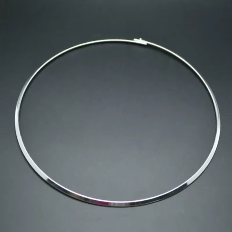 Collier rond en métal plaqué or, pièces ras du cou, chaînes, résultats de bijoux, 20 pièces/lot