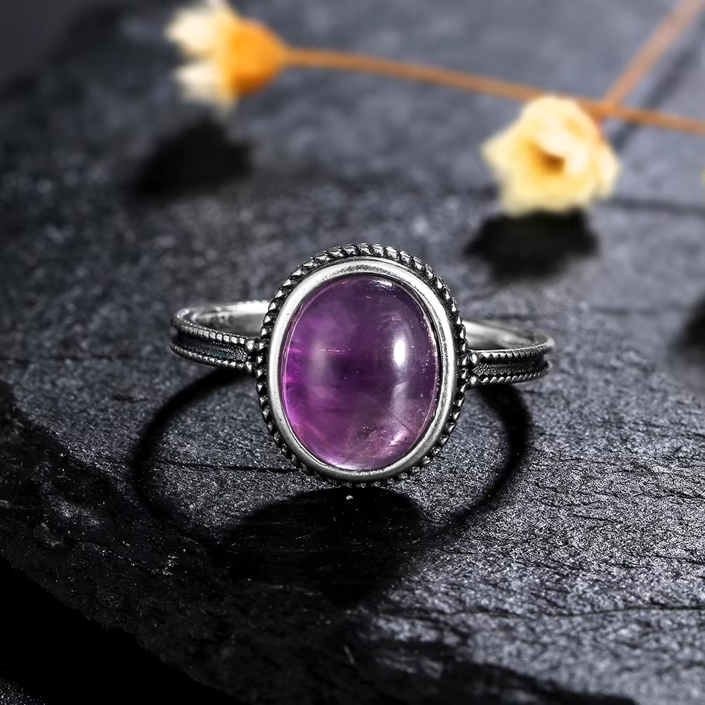 Bague vintage simple naren argent 925, bijoux fins, cadeau de fête de mariage, vente en gros, livrai