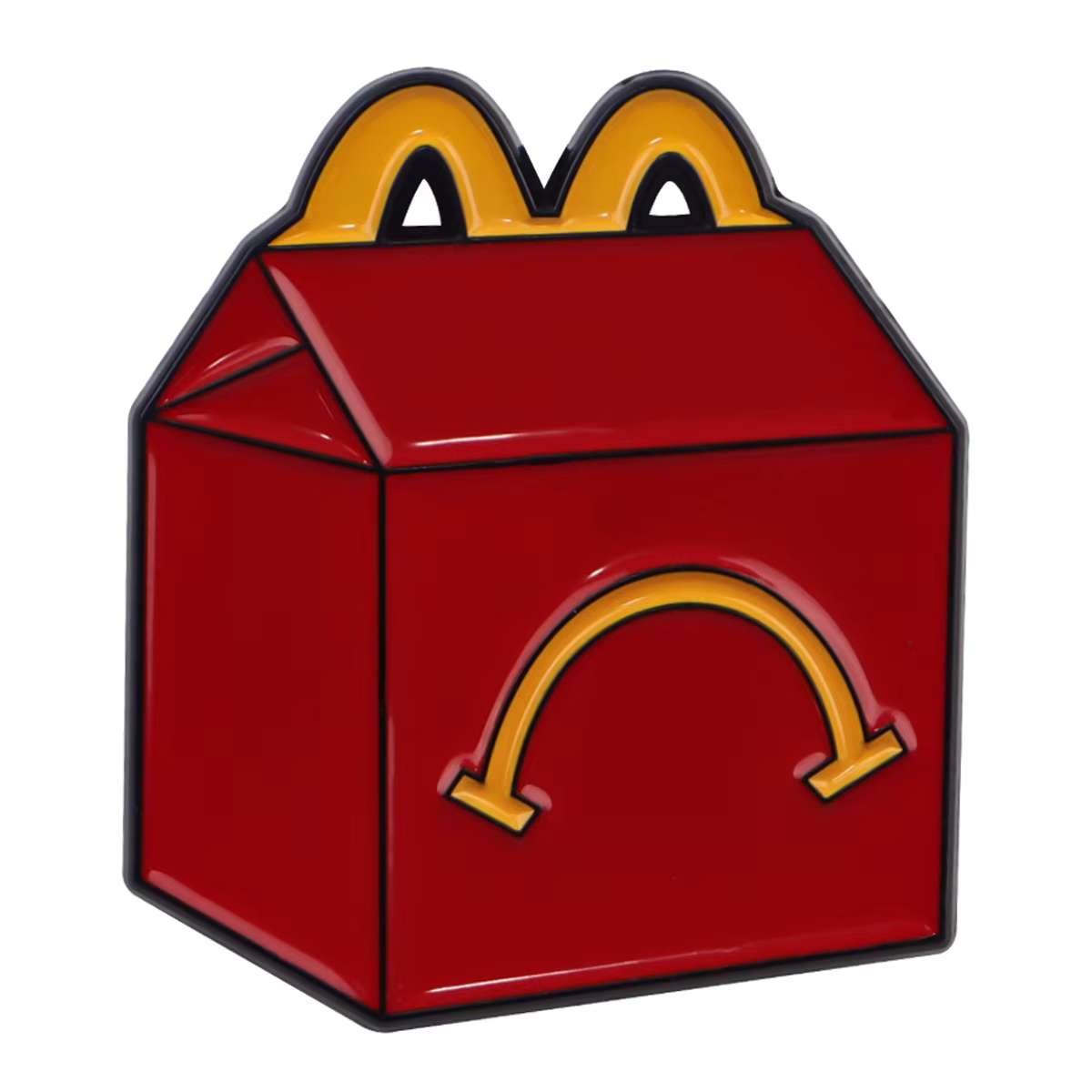 Broche en émail avec boîte rouge drôle, broche alimentaire de dessin animé, épingles à revers, Badge