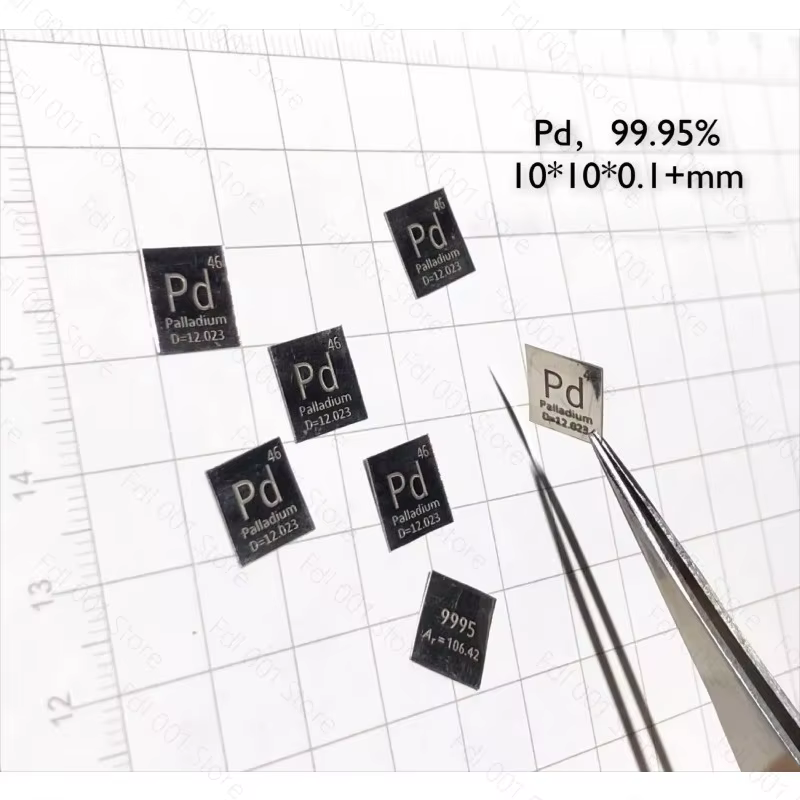 Série Tableau Périodique des Métaux Précieux : Tablettes de Palladium, Tablettes de Palladium à Phén
