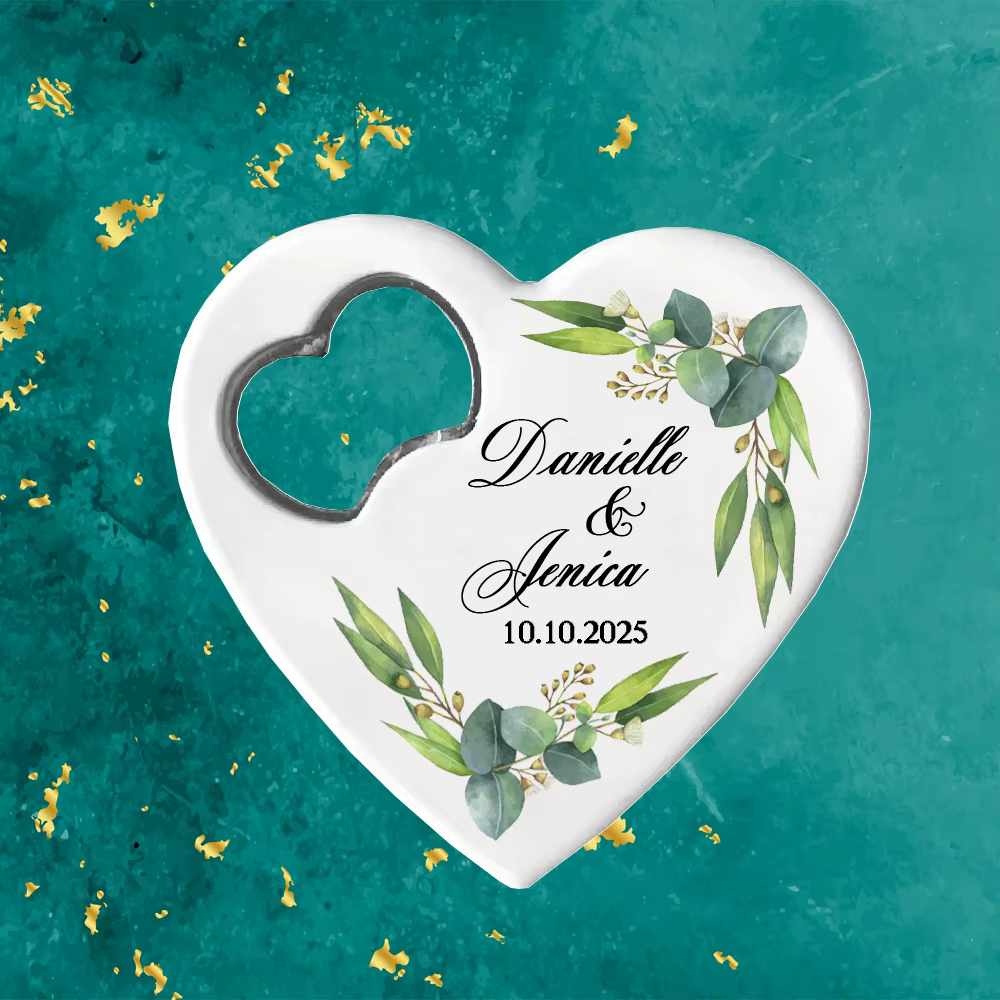 Ouvre-bouteille magnétique personnalisé, souvenir de douche de patients, cadeaux d'invités de mariag