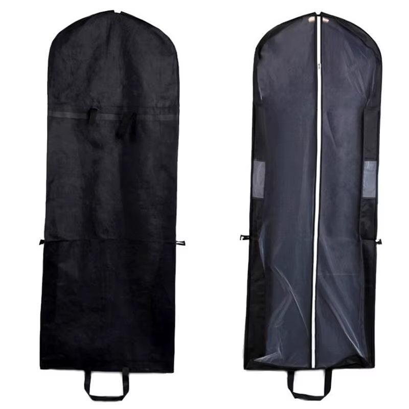 Juste anti-poussière pour robe de mariée, sacs de rangement pliables pour vêtements
