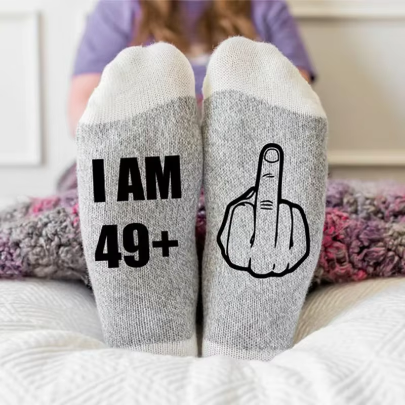 49 + 1 chaussettes 50 & Fabuleux 50e 50 ans cinquante maman amie sœur femme tante collègue cadeau de