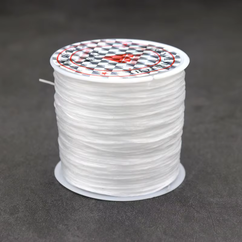 Cordons de perles élastiques solides et extensibles de 50m, pour résultats de bijoux, corde en fil, 