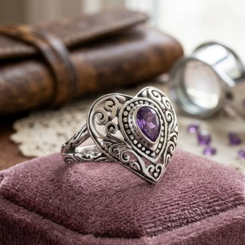 Huitan – magnifiques bagues en forme de cœur pour fiançailles, accessoires délicats et tendance en C