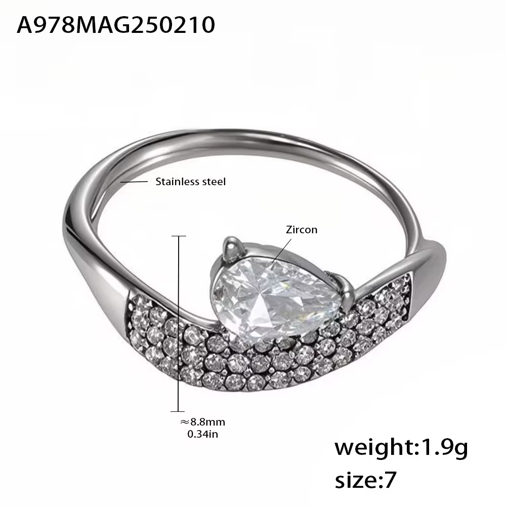 Amaiyllis-Bague goutte d'eau pour femme, or 18 carats, bijoux de luxe, léger, mode de niche, index