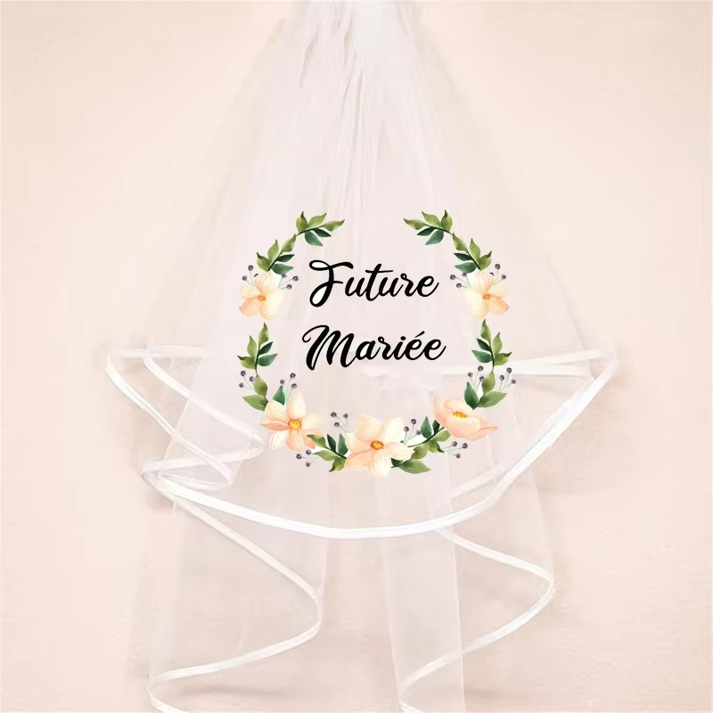 Voile de Mariée du futur français, future mariée, future mariée, fiançailles, mariage, enterrement d