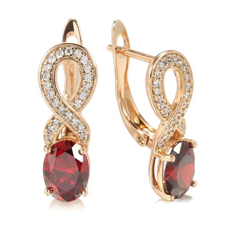 Boucles d'Oreilles Rétro Élégantes en Or group 14k pour Femme, Bijoux Irréguliers à la Mode, Nouveau