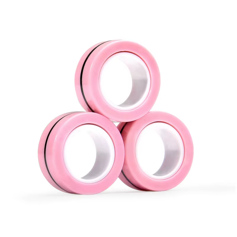 Ensemble de jouets Fidget à anneau magnétique, tdah, anxiété, Spinner à doigt magnétique pour adoles