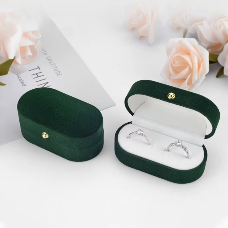 Paire de boîtes à matiques de mariage pour femmes, boîte de rangement pour matiques à double fentes,