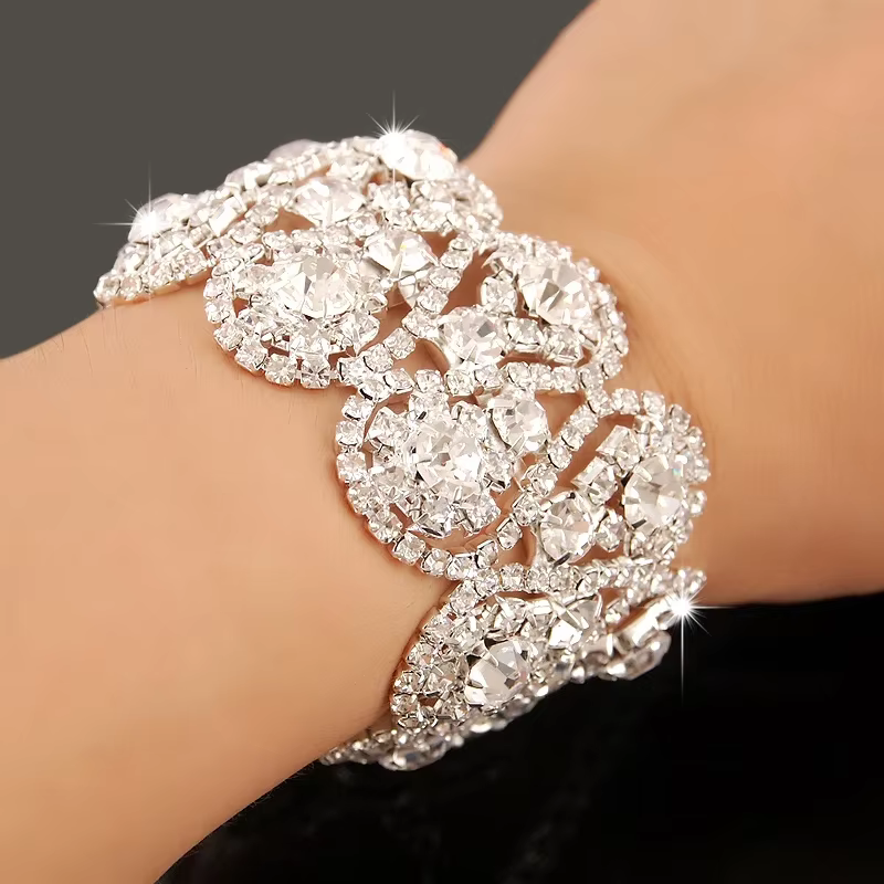 Bracelet en argent 925 et cristal de zircone AAAAA pour femmes, bijoux de luxe de soirée