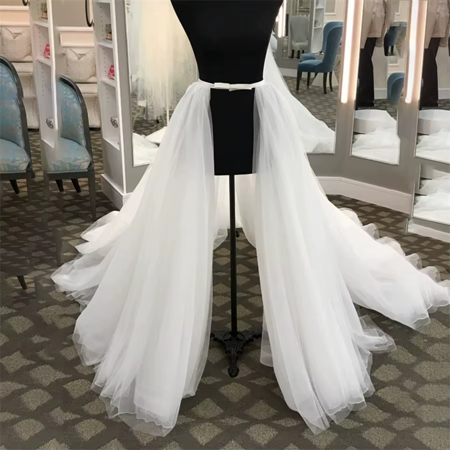 Traîne de robe de mariée personnalisée et amovible, jupon de mariée, sous-jupe, traîne de robe de ma