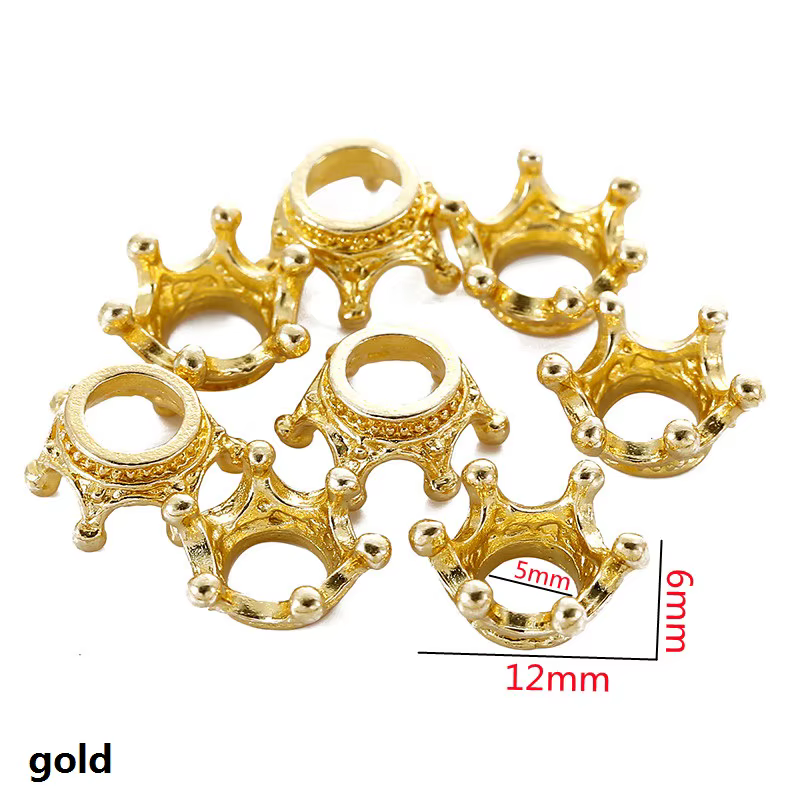30 pièces 7 couleurs couronne breloques collier pendentif Bracelet fabrication de bijoux artisanat f