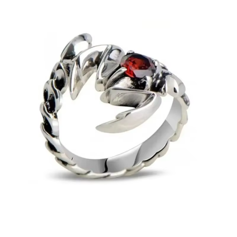 Bague Scorpion Mobile, Bijoux Punk, Jouet du Bout des Doigts, Souligné, Instituts, Vintage, Gothique