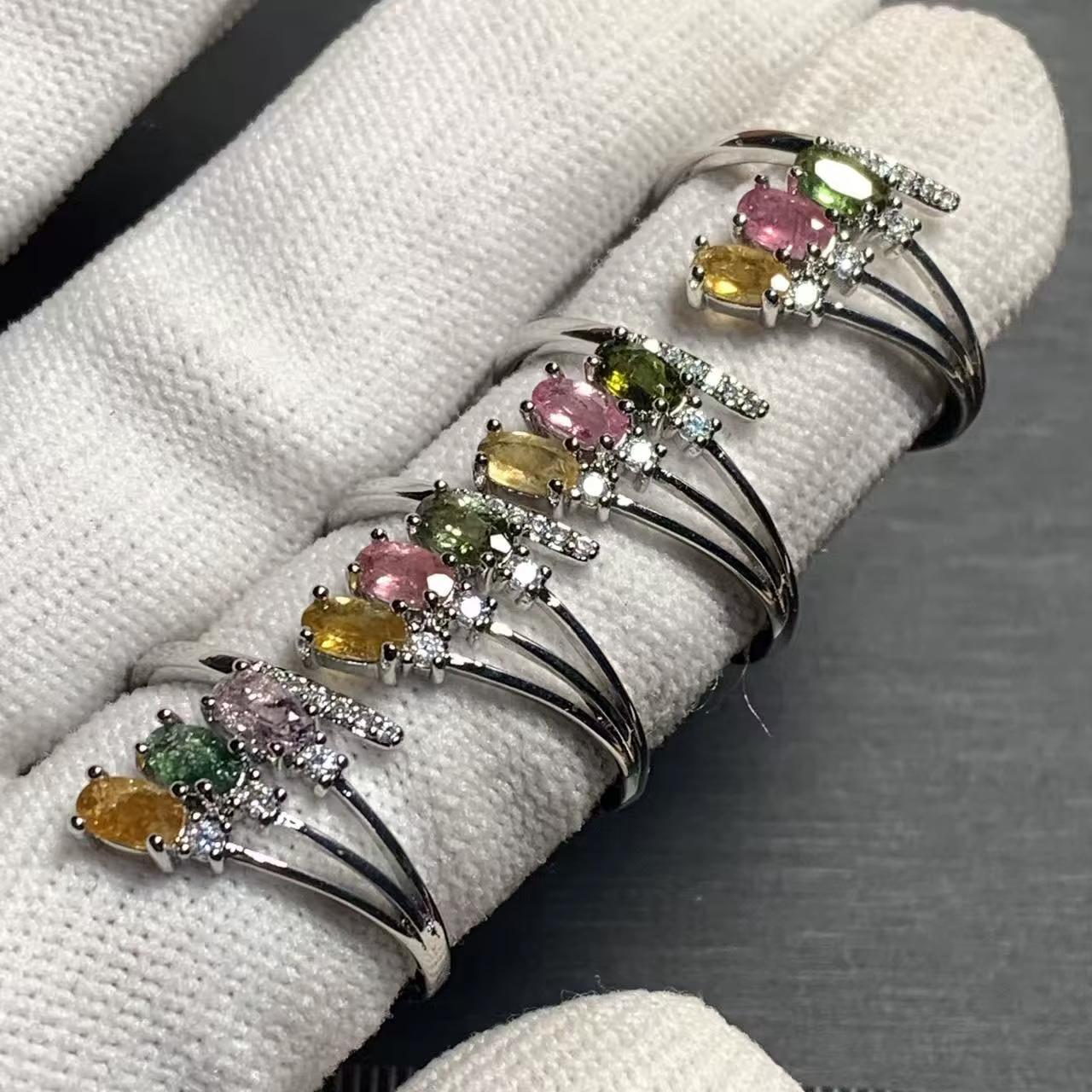 Bague en tourmaline naturelle 30, réglable, pour femme, bijoux, cadeau, vente en gros, haute qualité