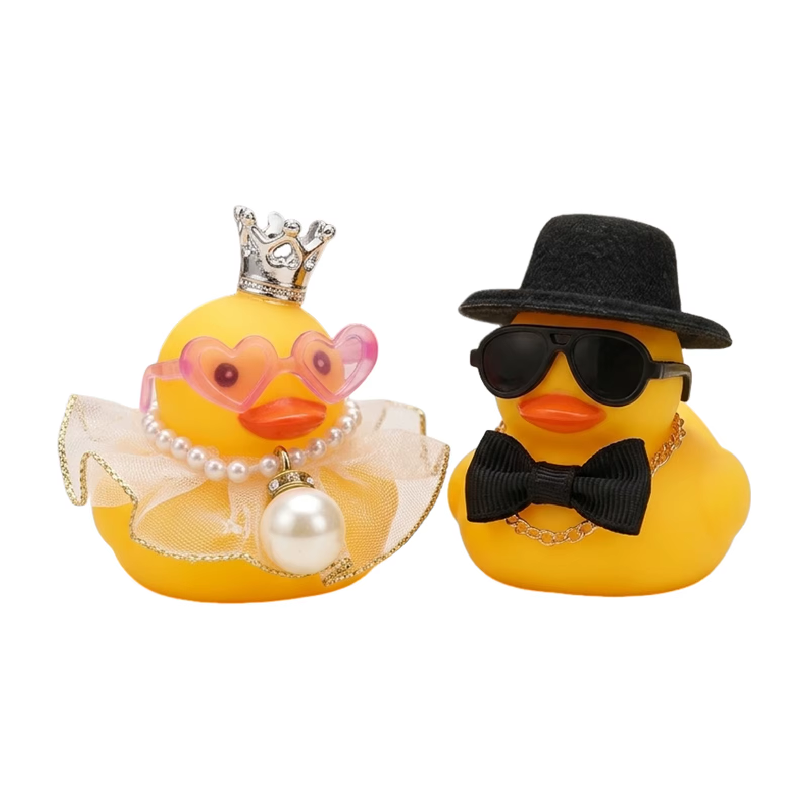 Ornement de centre de table de mariage, couple de canards en caoutchouc, cadeau d'anniversaire de ma