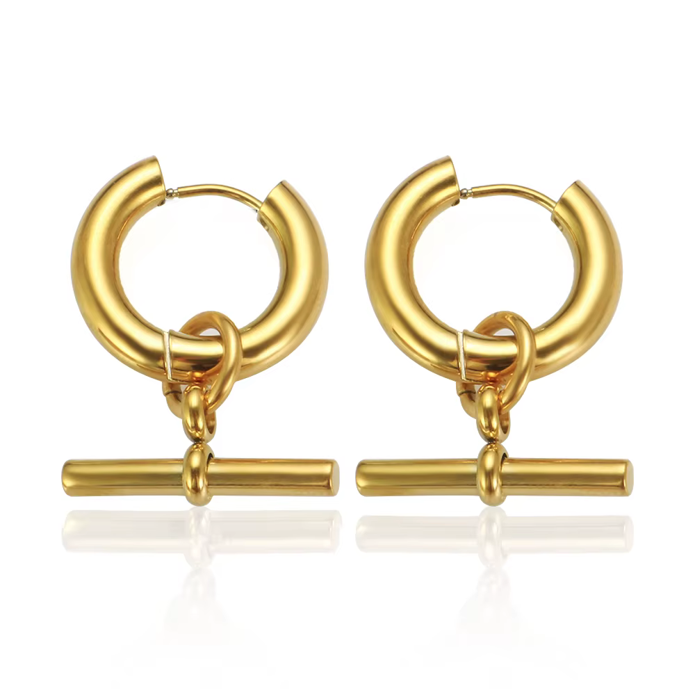 Ensemble de boucles d'oreilles et collier en acier inoxydable pour femme, chaîne, calculatrice, LOVE