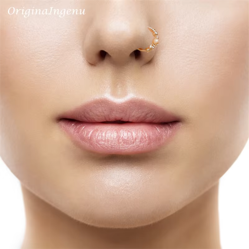Group Piercing en Argent 925 Rempli d'Or, Anneau Antarctique, Bijoux Faits à la Main, Punk, Charme, 