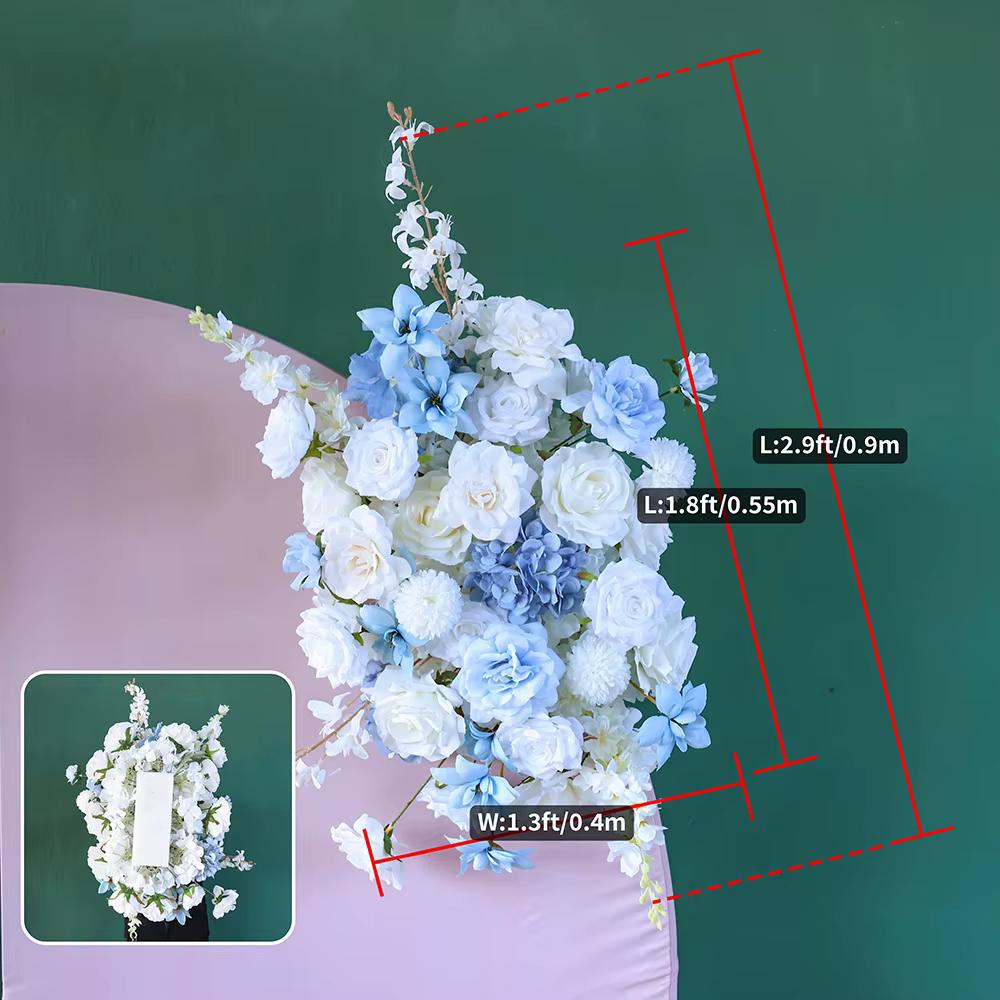 Décoration rigourde mariage personnalisée, hortensia rose bleue et blanche, fleur de Gand, extérieur
