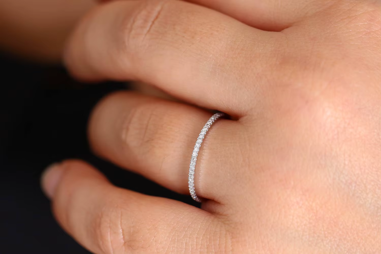Bague de luxe en argent 925 pour femme, micro-ensemble de diamants fins, à une rangée de zircon, à l