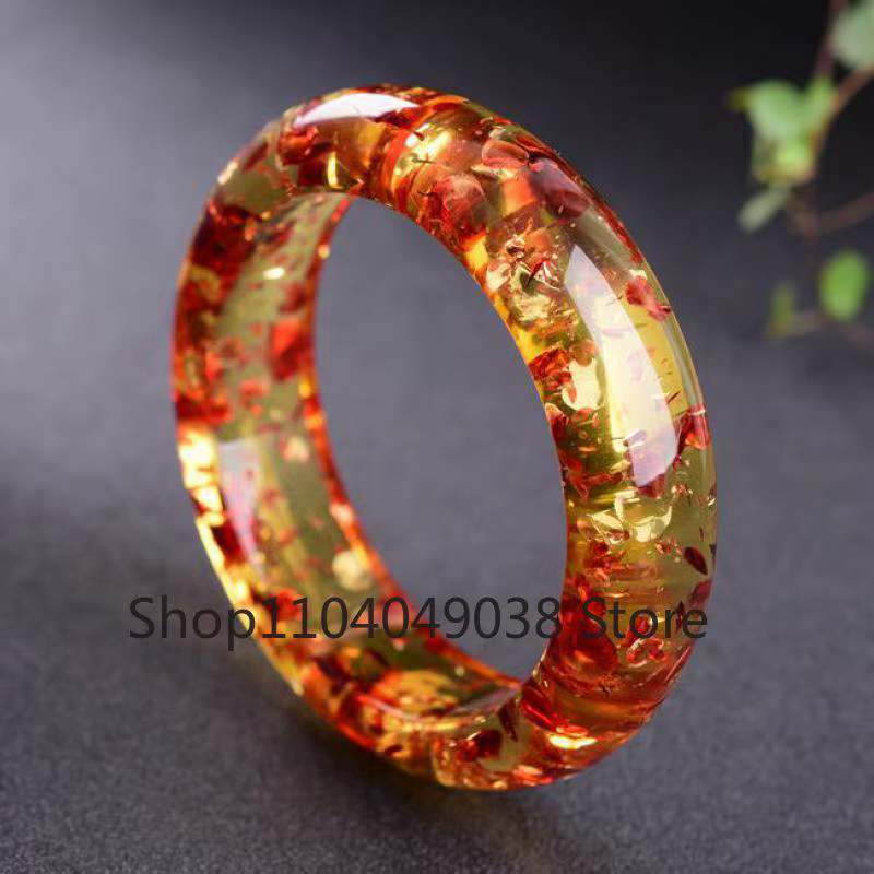 Bracelets d'ambre de fleur naturelle pour femmes et hommes, véritable bracelet en ambre baltique, bi