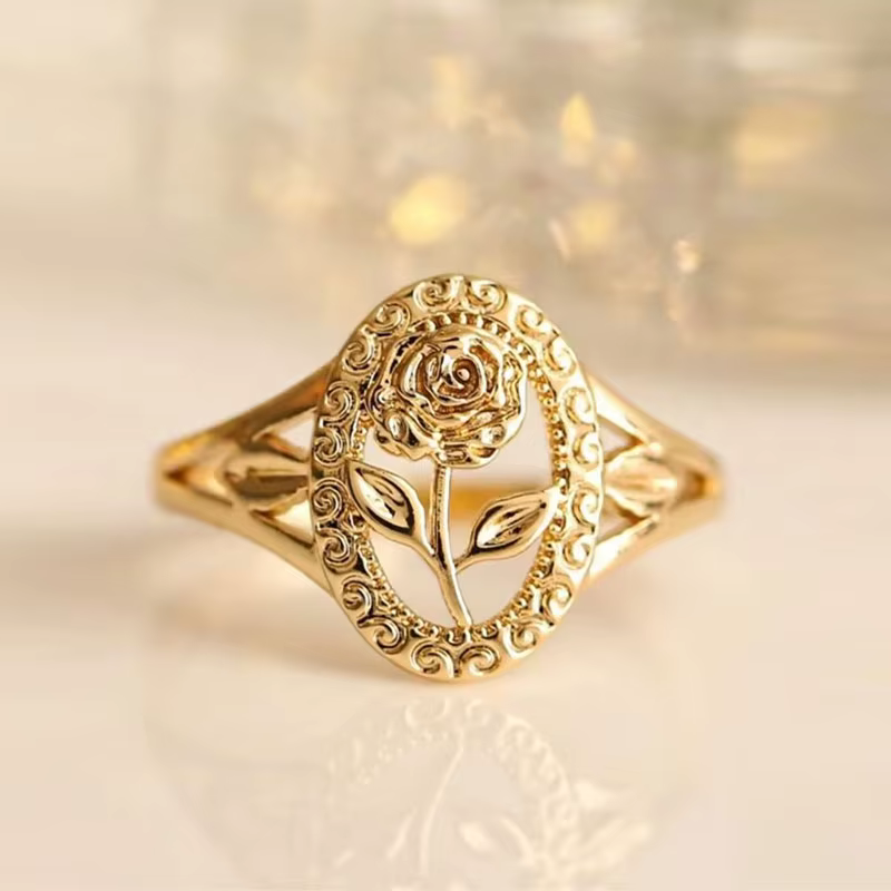 Bagues de soleil plaquées or pour femmes, strass incrustés de Texture métallique creuse, bijoux tend
