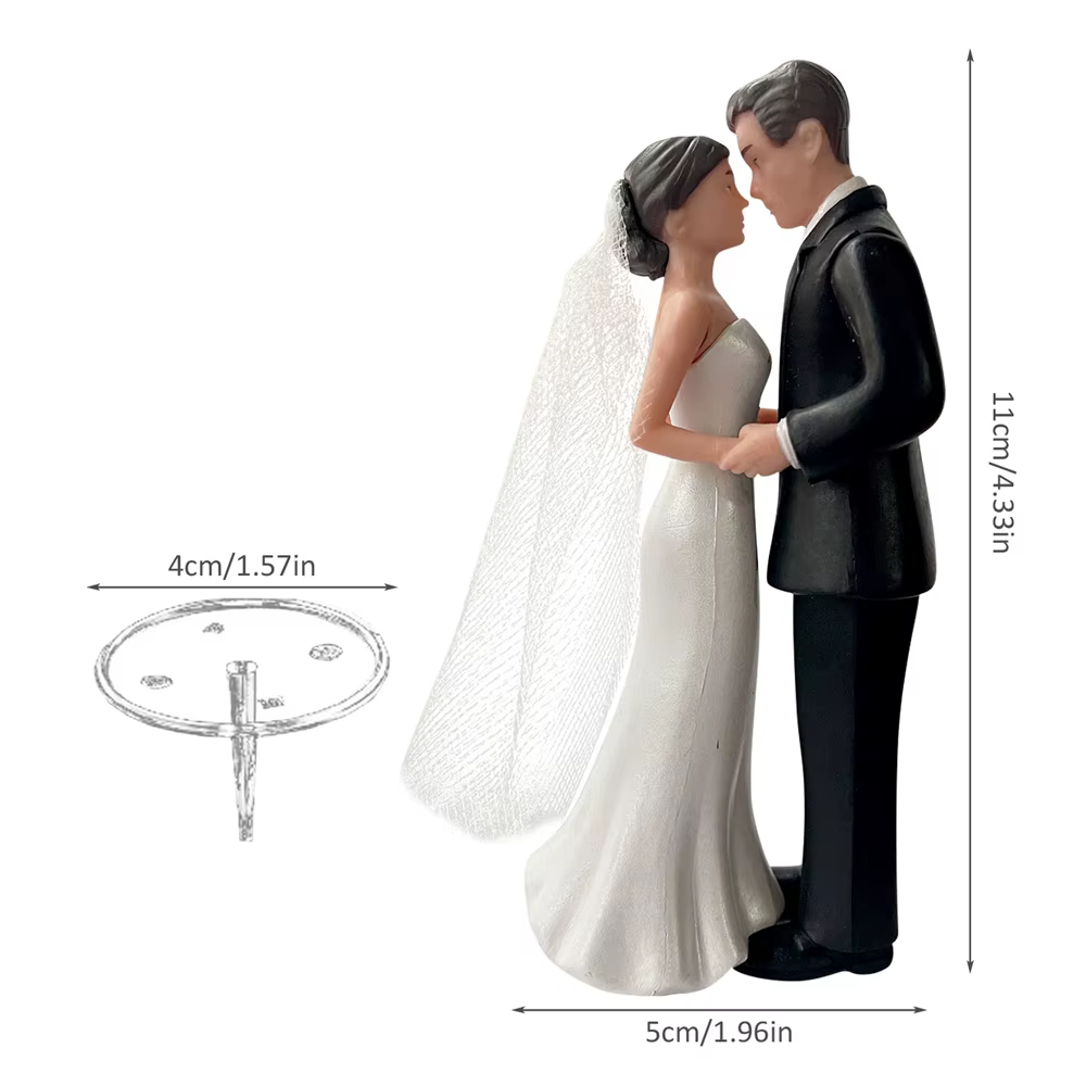 Décoration de gâteau de mariée et de marié, décorations de gâteau de mariage, Statue de Couple roman