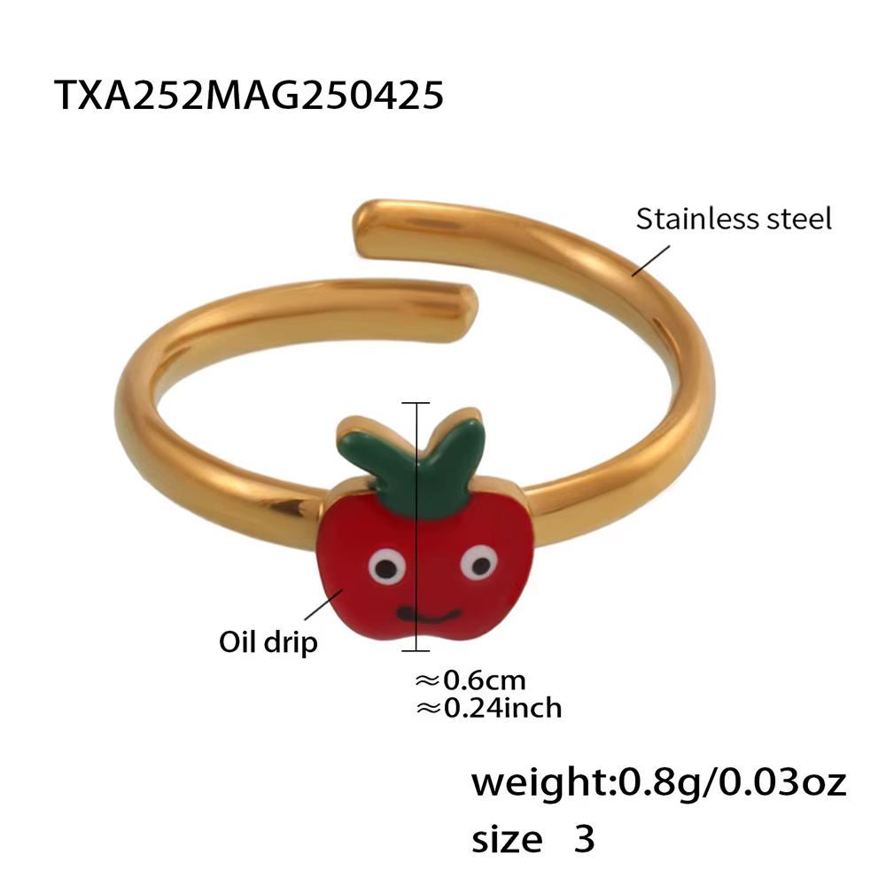Bijoux imperméables pour enfants, pendentif mignon en forme de pomme, collier à chaîne torsadée, bou