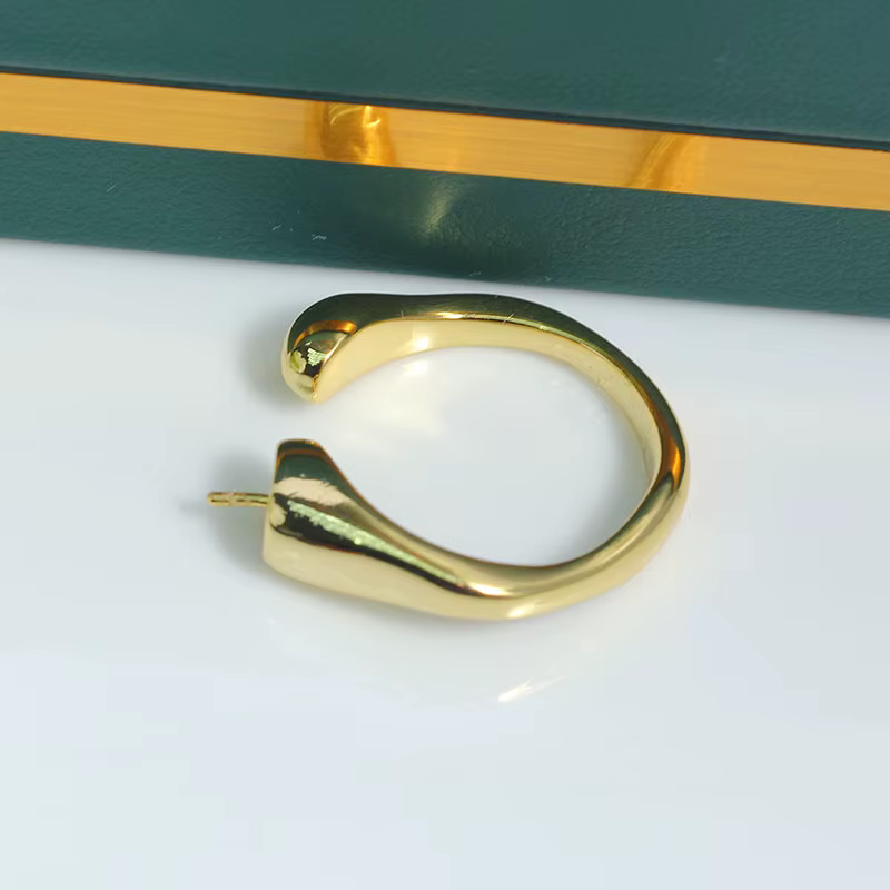JZ044 Bague ajustable en cuivre plaqué or avec support vide pour perle, composants de bijoux DIY