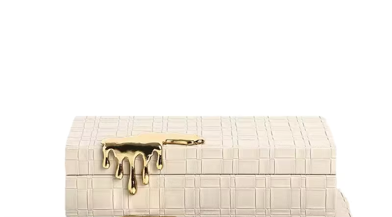 Boîte à bijoux en cuir double exquise pour femme, style européen, vintage, rétro, luxe, personnalisé