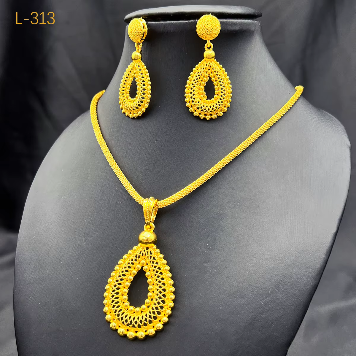 Ensembles de bijoux éthiopiens pour femmes, pendentif gouttelette, colliers de la présidence, boucle