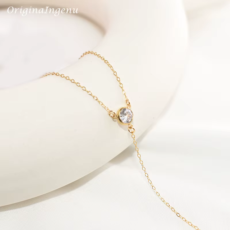 Collier Ras du Cou Rempli d'Or en Y pour Femme, Bijoux Faits à la Main, Style Boho