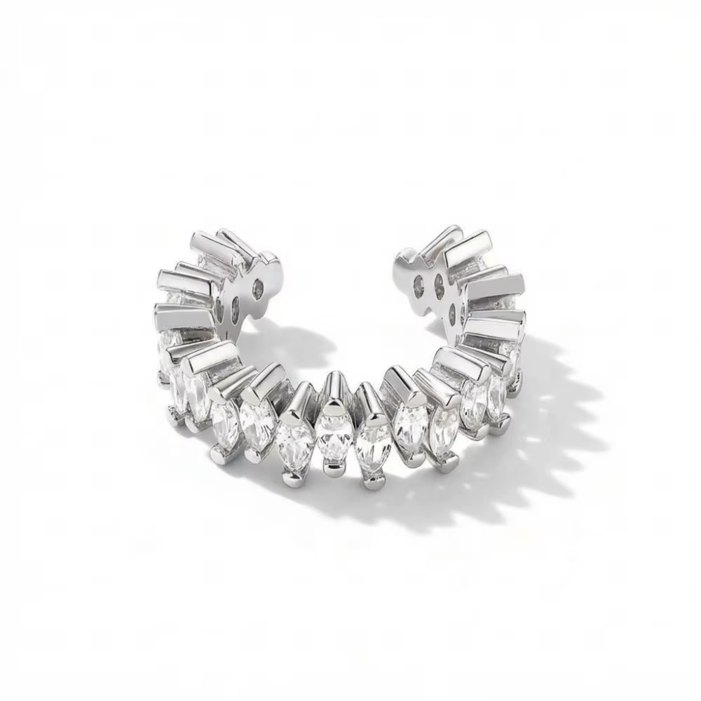 Mariasz – Nouveaux clous d'oreilles minimalistes empilables de luxe avec zircons cubiques irrégulier