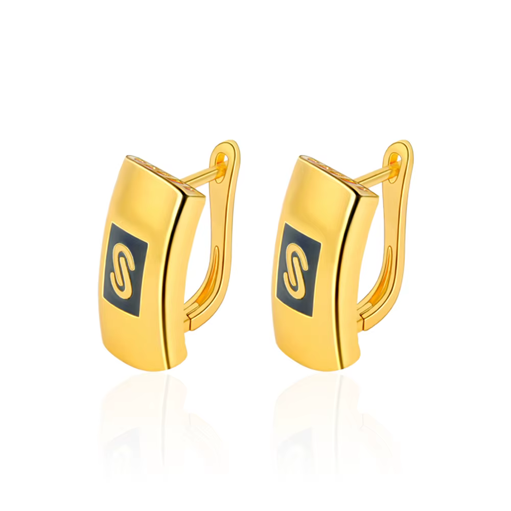 Boucles d'oreilles de luxe en zircone de dubaï, plaqué or 21 carats, mode italienne, pendantes, arab