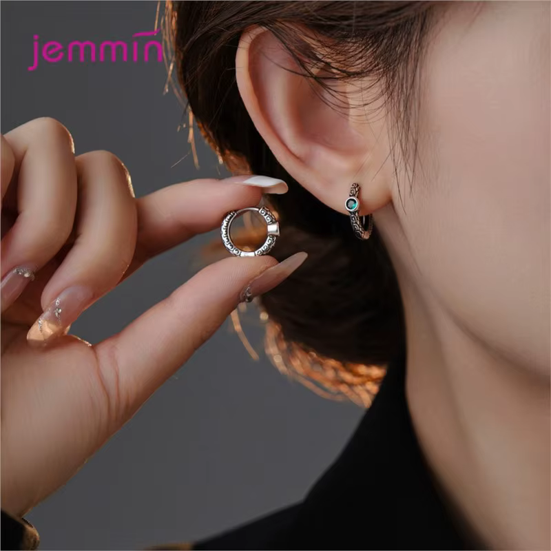 Boucles d'oreilles en cristal brillant pour femmes et filles, bijoux en argent Sterling 925 pur, Zir