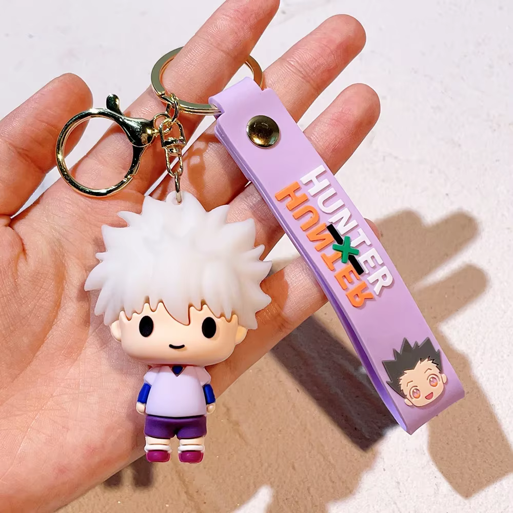 Anime Hunter x Hunter porte-clés Cosplay Killua Kurapika porte-clés résine pendentif voiture sac por