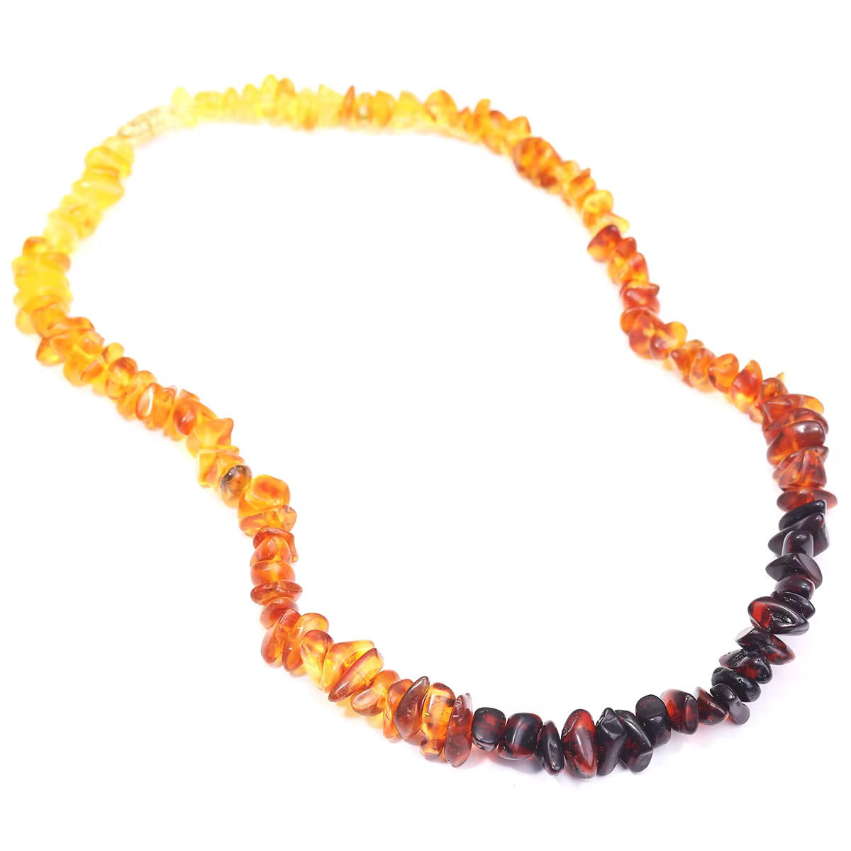 Collier en ambre dégradé unisexe, 100% ambre véritable, pierre naturelle Unique, peut être utilisé, 