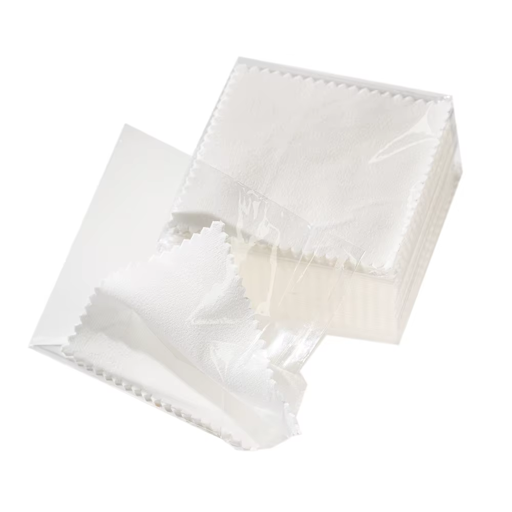 Nettoyeur d'argent individuellement, 50 pièces, polissage de bijoux, tissu, serviette, dissolvant de