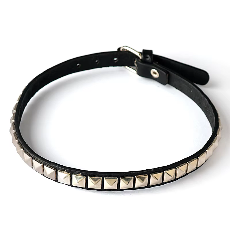 Collier Anime Death Note Misa Amane, ras du cou en cuir pour hommes et femmes, Hip Hop Punk, Rivet, 