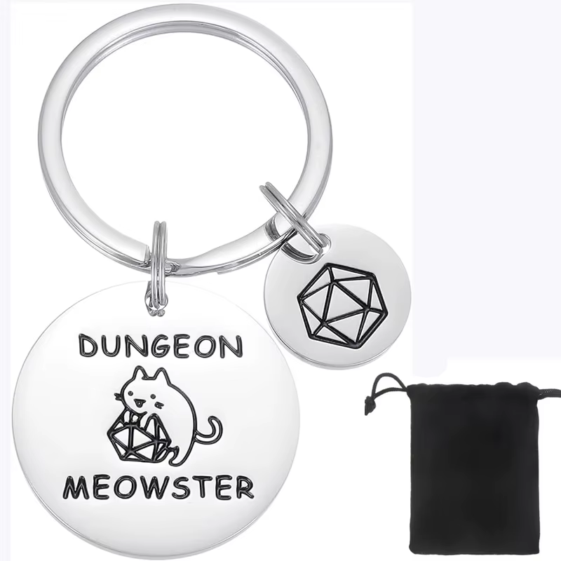 Cadeaux pour hommes femmes adultes lui drôle Unique mari donjon D N D bijoux Dnd porte-clés donjons 