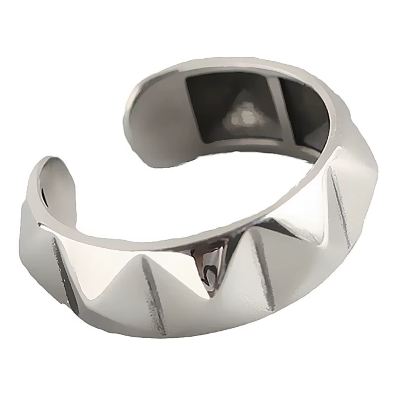 Bagues en losange géométriques couleur argent pour femmes et Couples, classique, tendance, Vintage, 