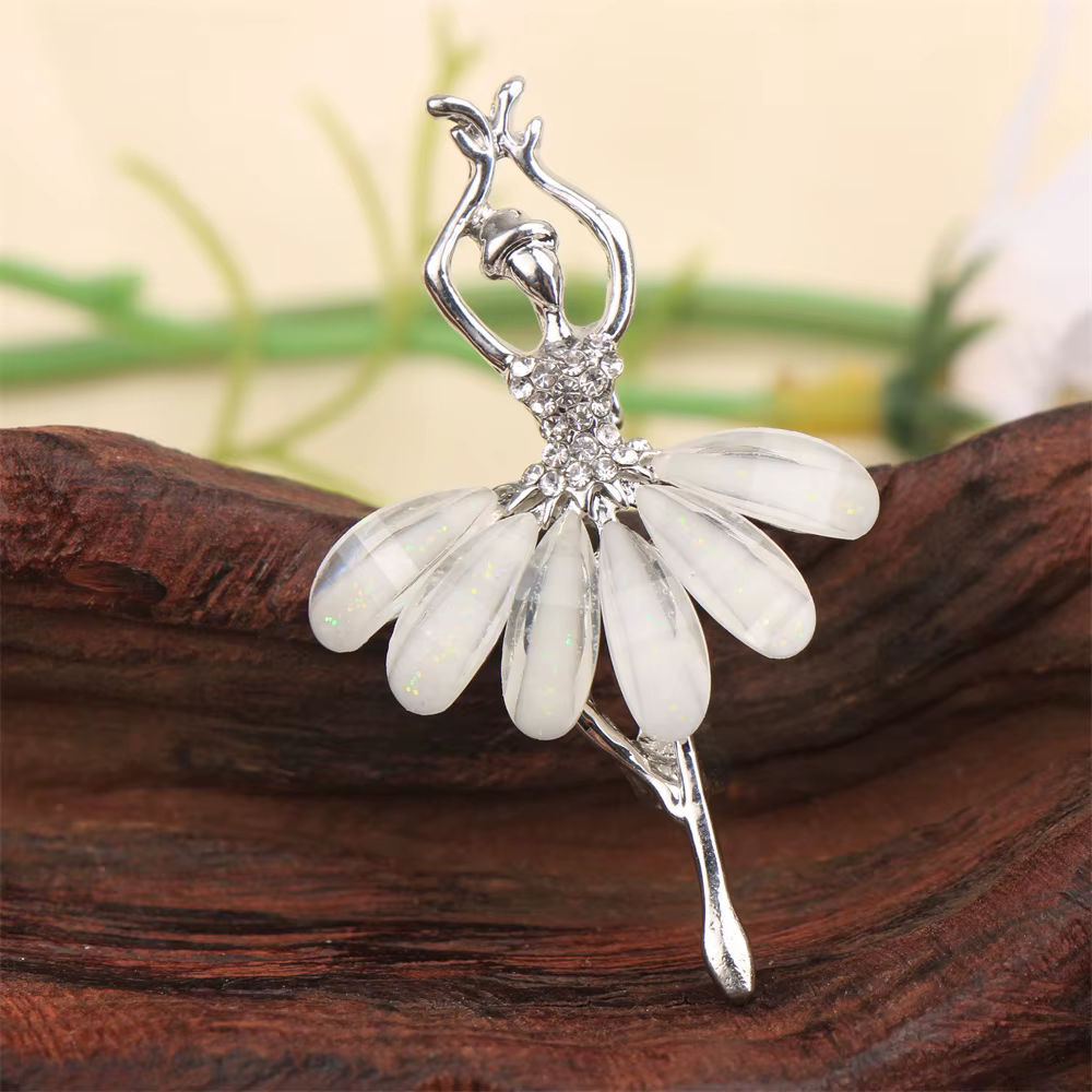 Belle broche de luxe baroque au Design de ballerine pour hommes et femmes, accessoires de bijoux, ca