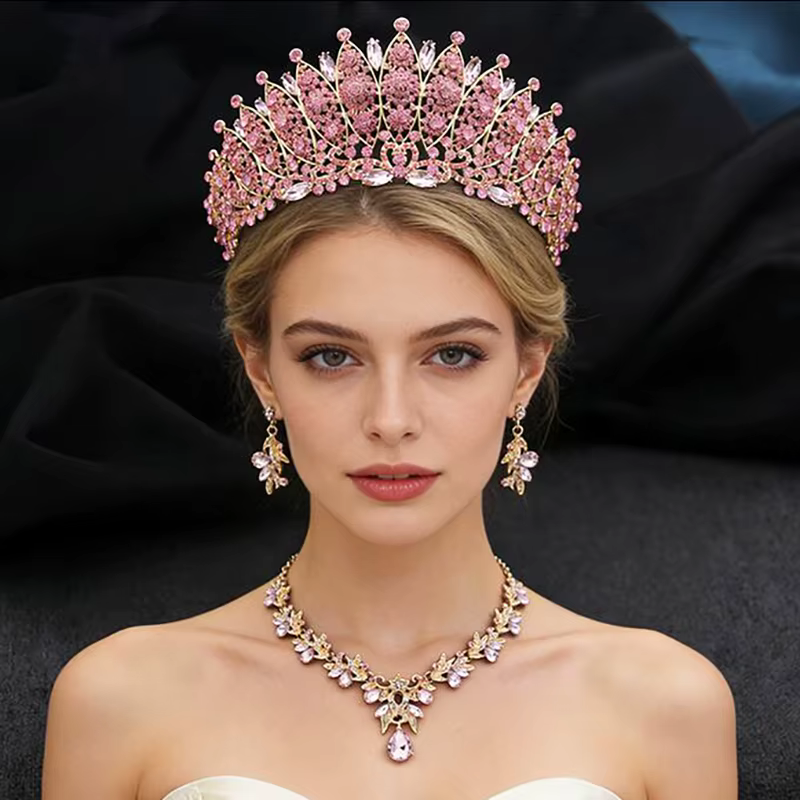 Parures de bijoux Couronne de Princesse pour Femme : Diadèmes, Colliers et Boucles d'oreilles pour F