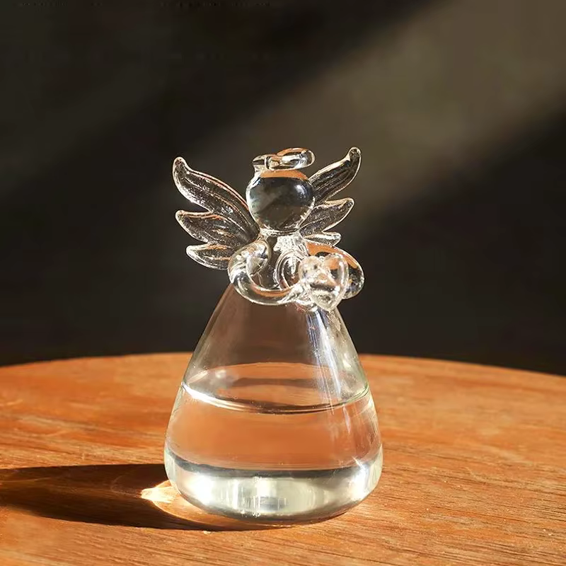 Vase hydroponique en verre, adapté aux décorations de mariage, Vase hydroponique ange, décorations f