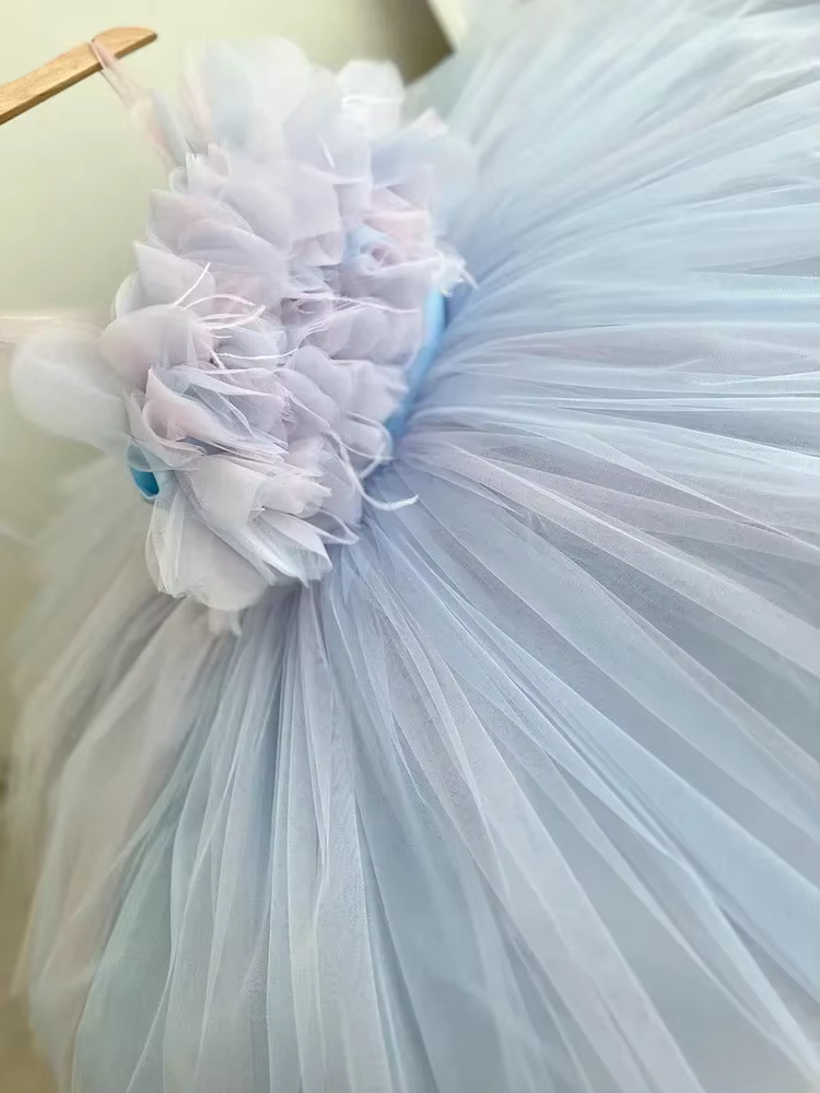 Vêtements pour filles, robe à fleurs pour enfants, robes de princesse de mariage pour petites filles