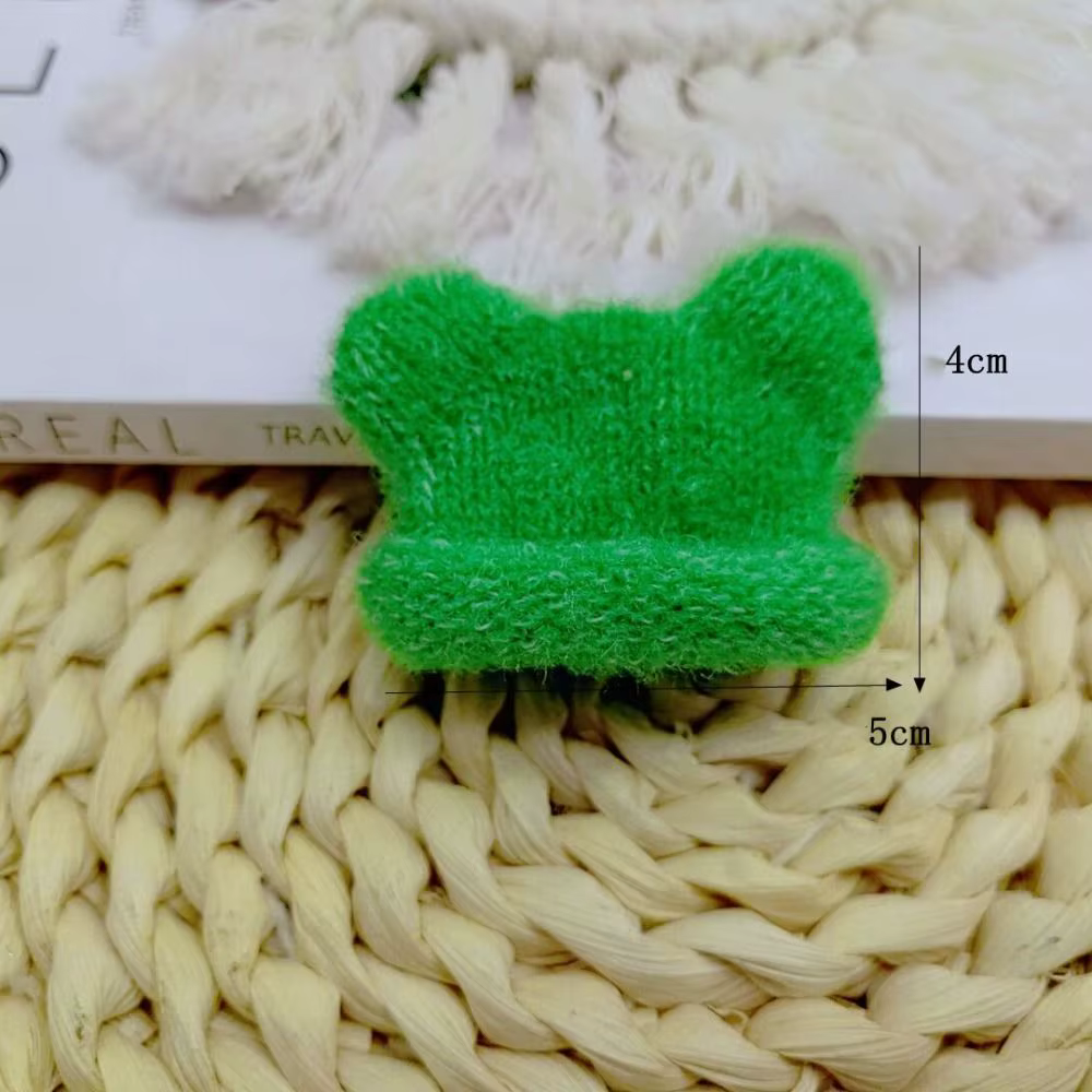 Accessoire de bijouterie pour cheveux, mini-chapeaux tricotés, matériaux faits main, colorés, décora