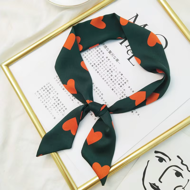 2024 rétro sac écharpe femmes luxe petit foulard en soie sac à main ruban marque mode bandeau de che
