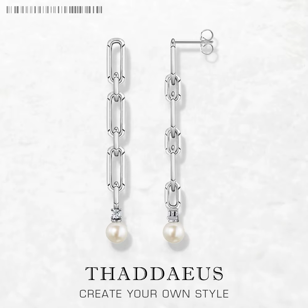 Boucles d'oreilles en argent regardé 925 avec perle pour femme, bijoux fins vintage, cadeau d'indépe
