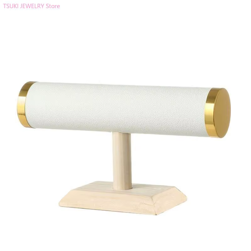 62KE – porte-bracelet pratique robuste en bois peluches, Portable pour présenter des bijoux dans les
