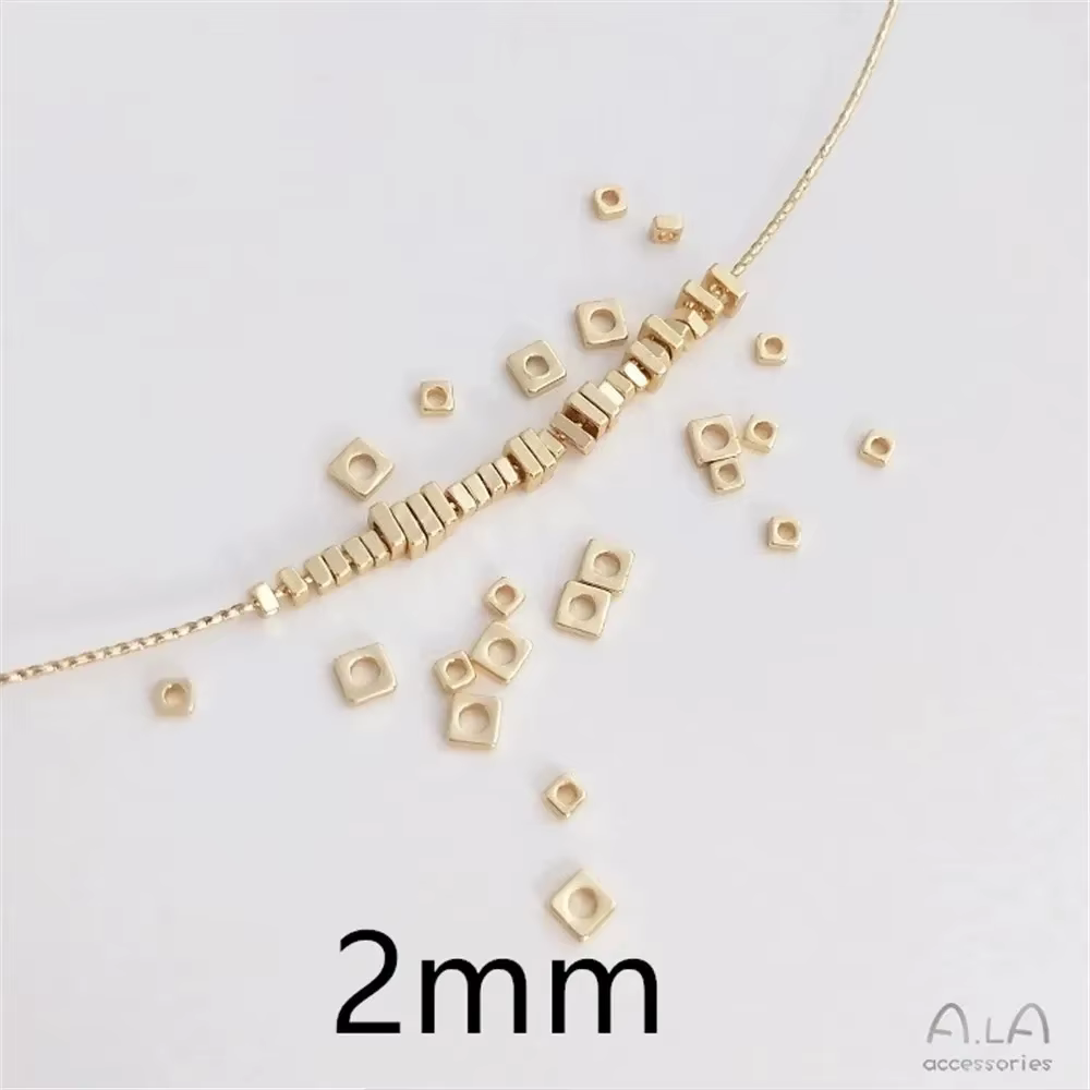 Entretoise de forme spéciale couleur or 14K, or cassé, argent cassé, fait à la main, Bracelet, colli